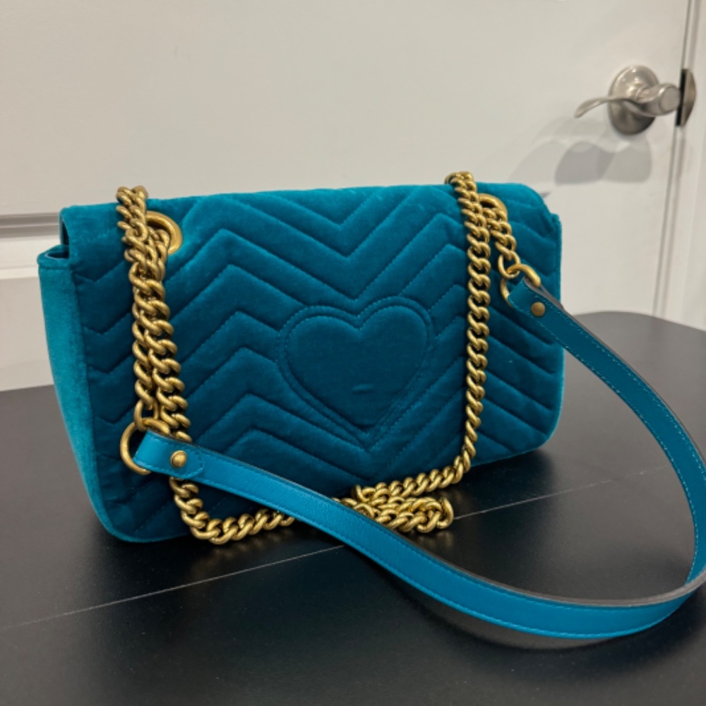 Gucci velvet marmont bag - Picture 3 of 6